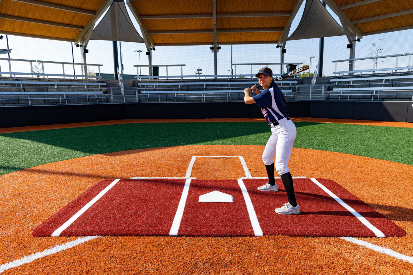 Portolite Full Batters Mat - BB7212GREEN
