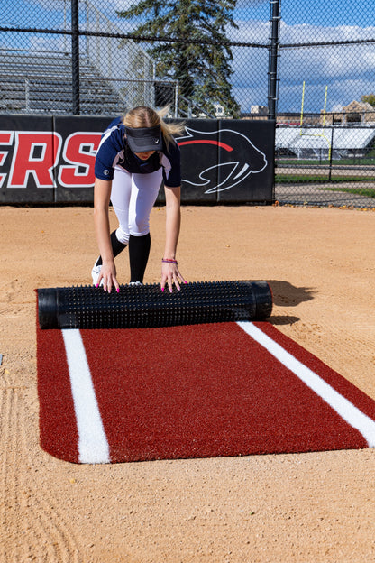 Portolite Half Batters Mat - HLFB37RED
