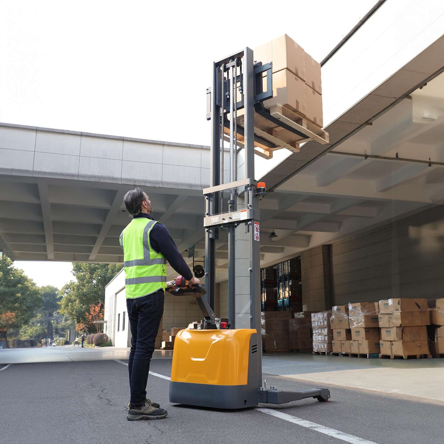 Apollolift Full Electric Straddle Stacker  - A-3047