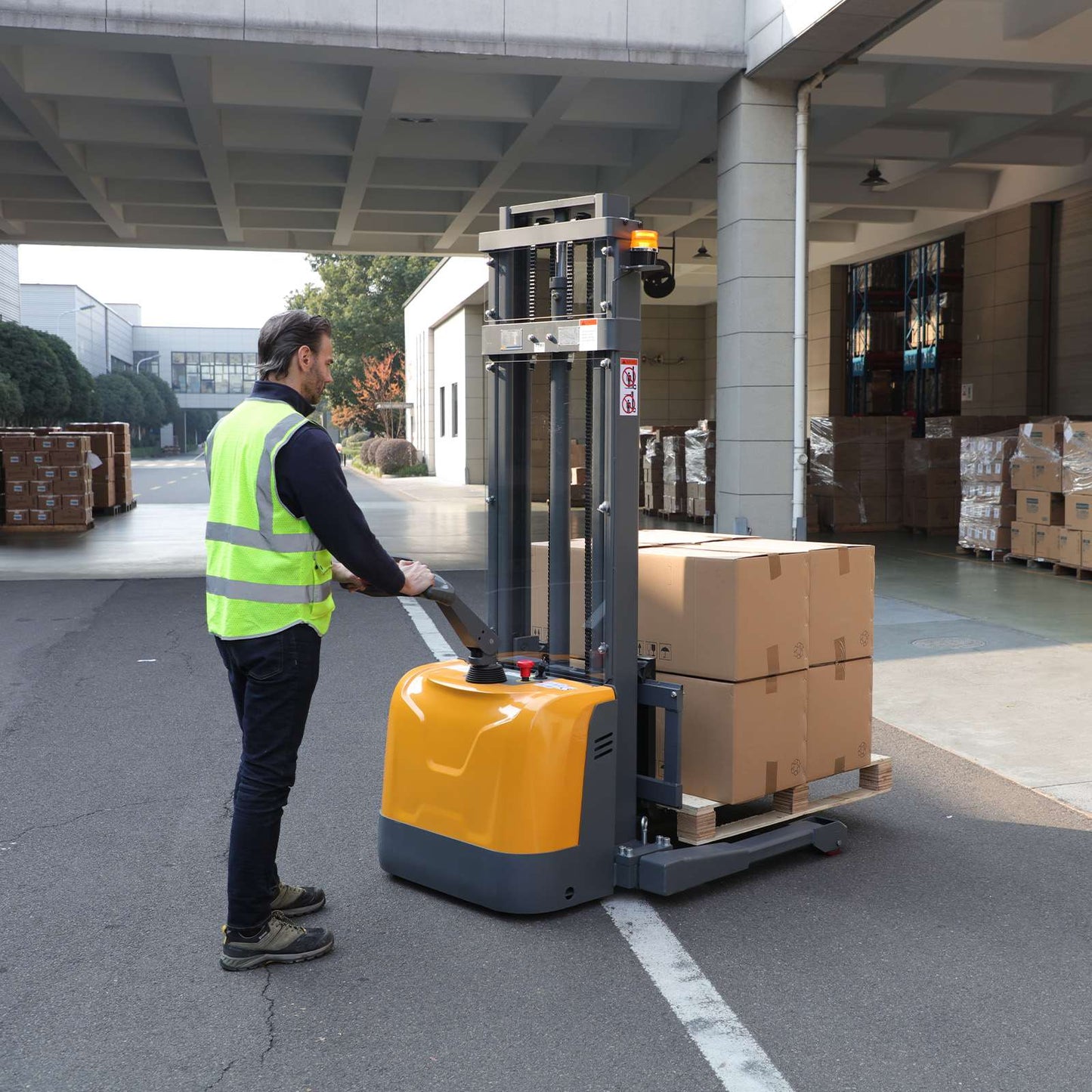 Apollolift Full Electric Straddle Stacker  - A-3049