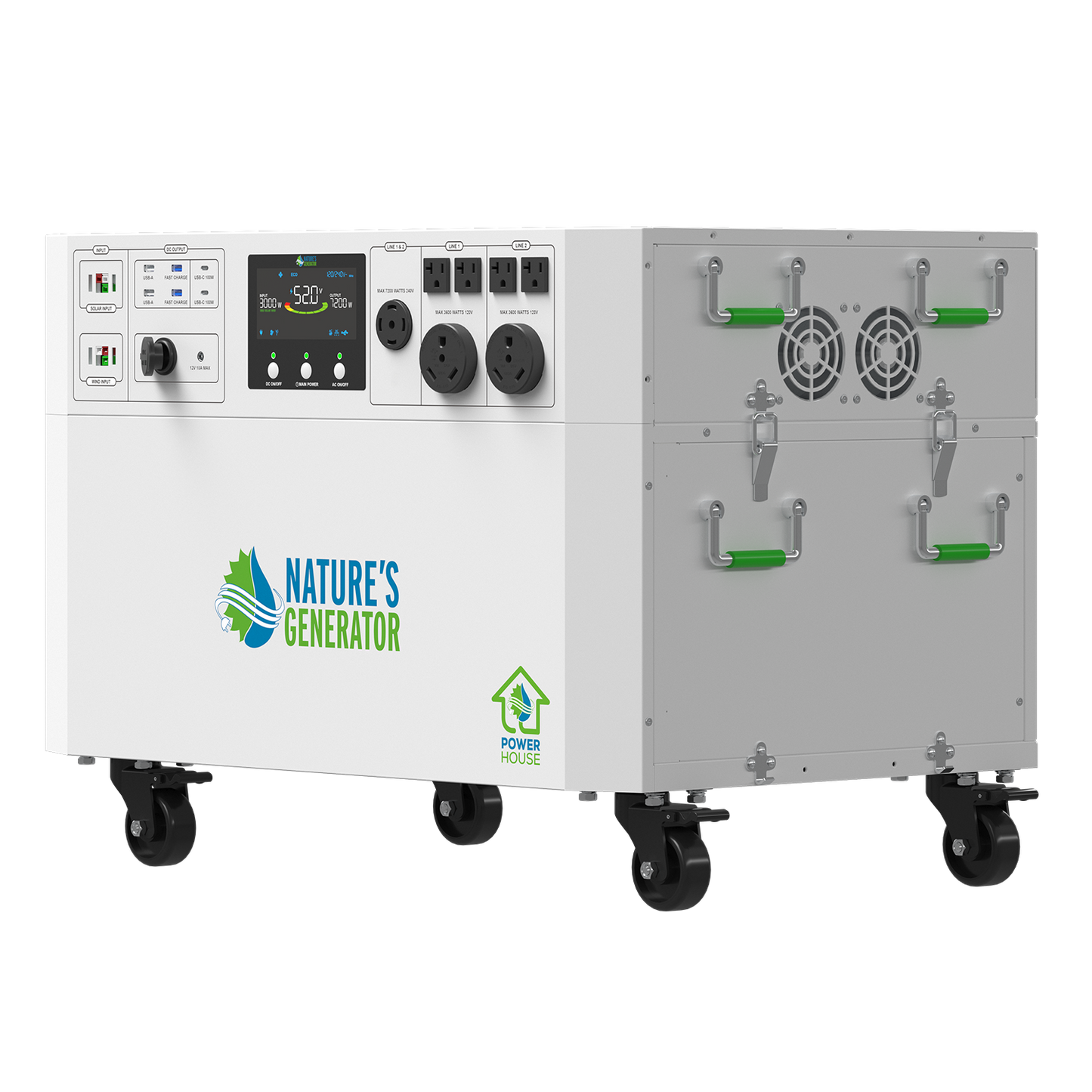 Nature's Generator  Gen 2 Solar Generator and Transfer Switch - NGPHAUP