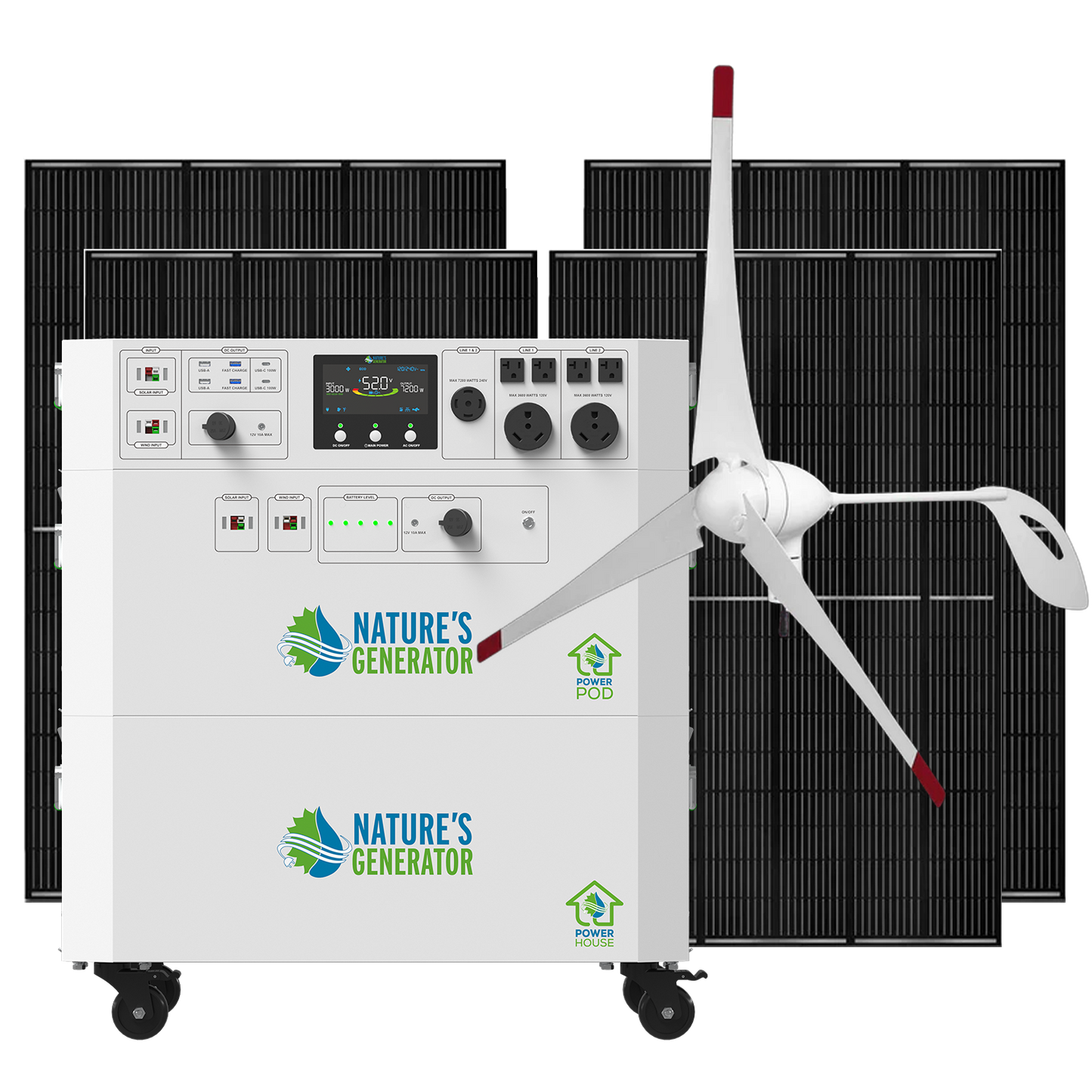 Nature's Generator  Gen 2 Solar and Wind Generator - NGPHAUW