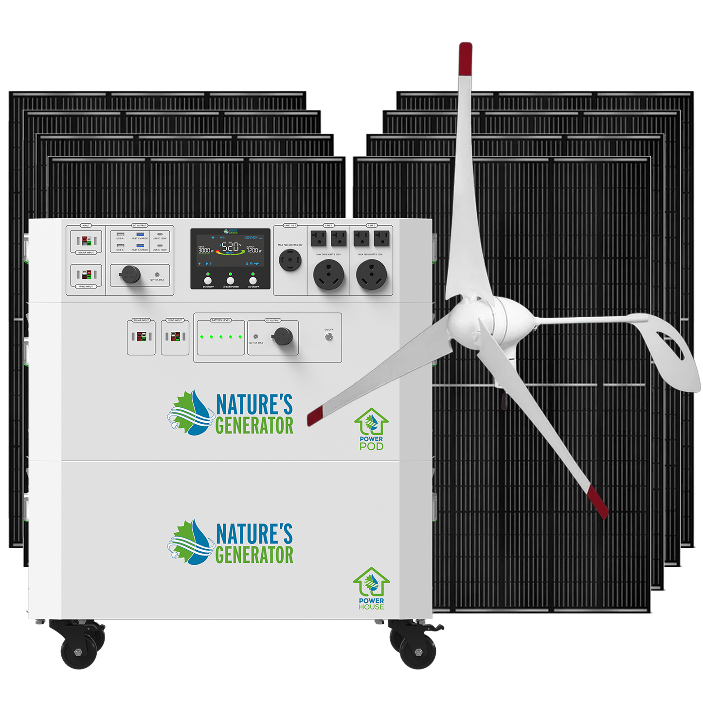 Nature's Generator  Gen 2 Solar and Wind Generator - NGPHAUW