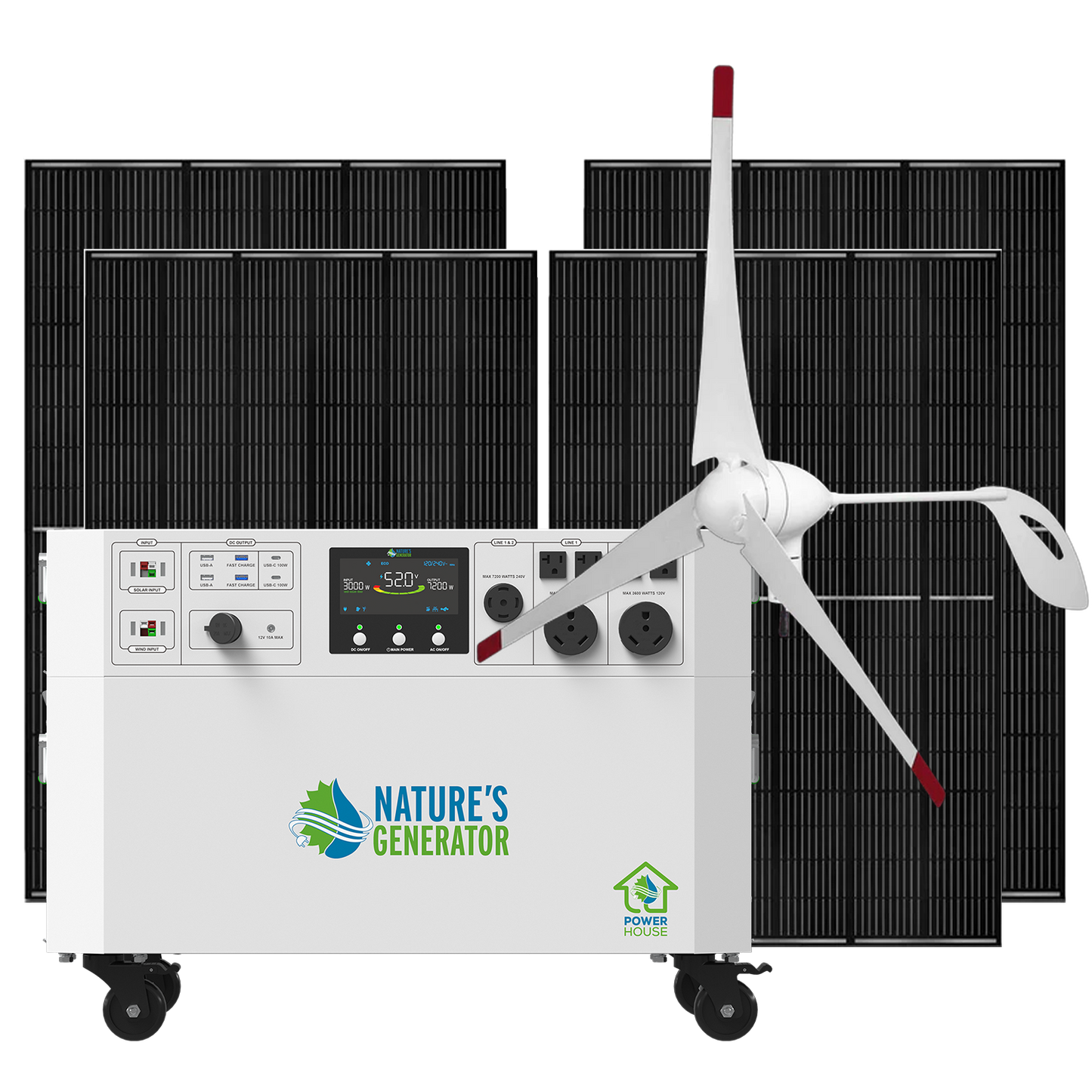 Nature's Generator  Gen 2 Solar and Wind Generator - NGPHAUW