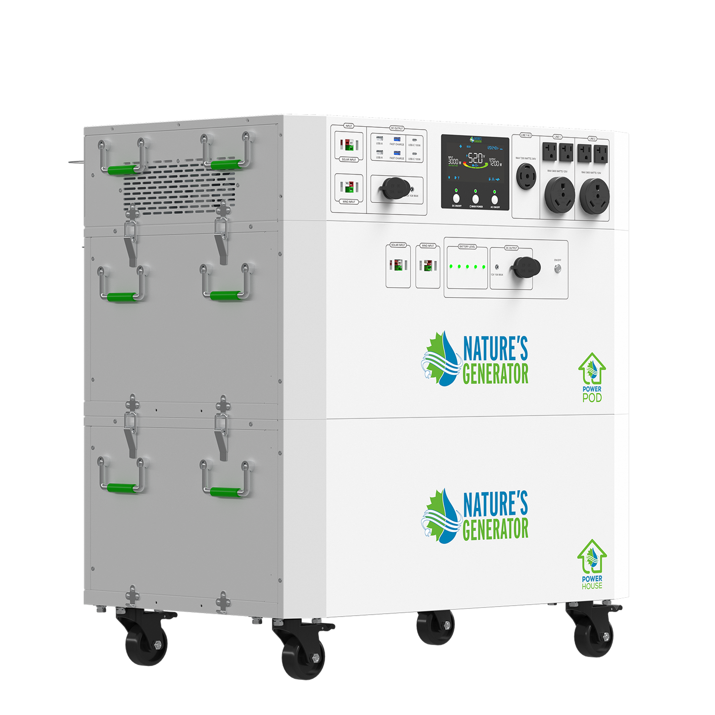 Nature's Generator  Gen 2 Solar Generator and Transfer Switch - NGPHAUP