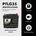 PowerTex Batteries BCI Group 35 / Q85 Lithium LiFePO4 Automotive Battery - PTLG35 - Backyard Provider