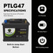 2006 Volkswagen Beetle Car Battery BCI Group 47 H5 Lithium LiFePO4 Replacement Automotive Battery - PTLG47 - Backyard Provider