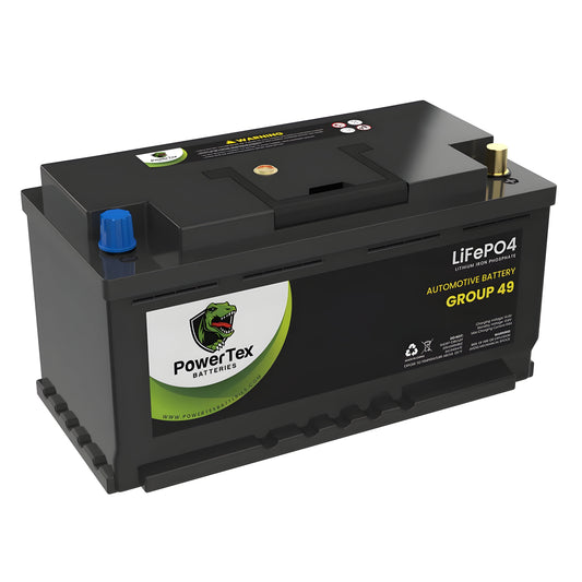 PowerTex 2024 Audi SQ5 V6 3.0L Replacement Car Battery BCI Group 94R Lithium LiFePO4 Automotive Powertex Battery