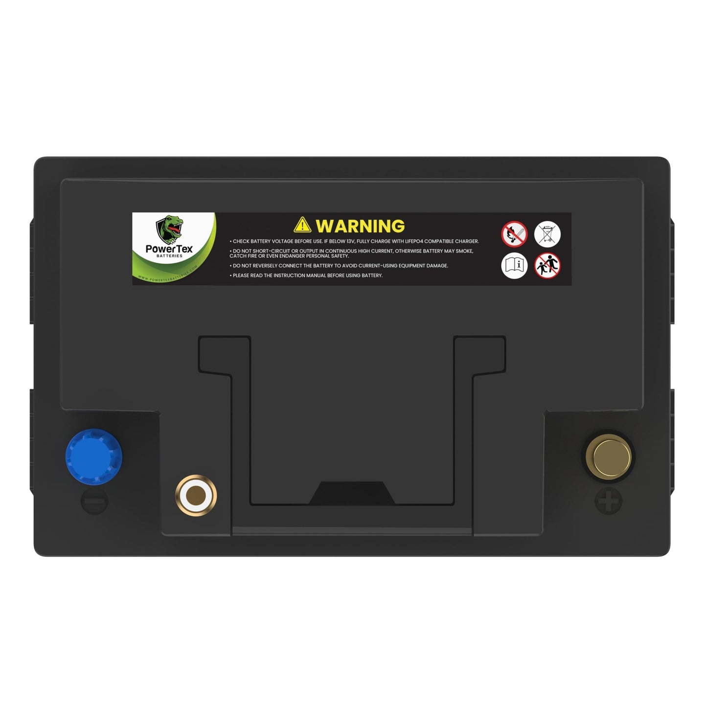 PowerTex Batteries BCI Group T6 / L2 Lithium LiFePO4 Automotive Battery - PTLGT6