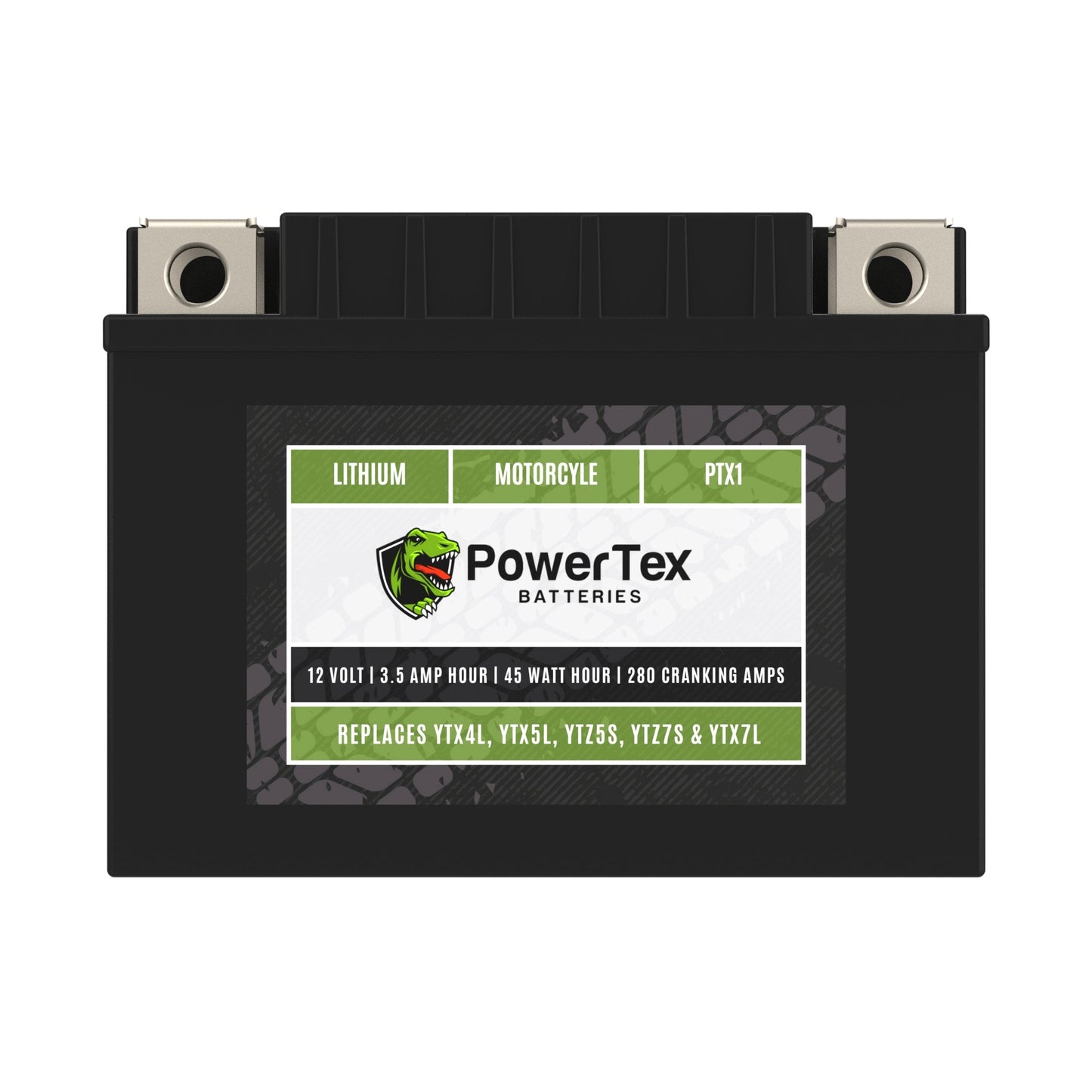 PowerTex Batteries YTX4L-BS LiFePO4 Lithium Iron Phosphate Motorcycle Battery