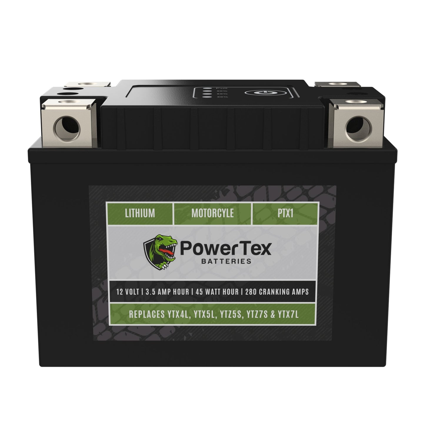 PowerTex Batteries YTX7L-BS LiFePO4 Lithium Iron Phosphate Motorcycle Battery