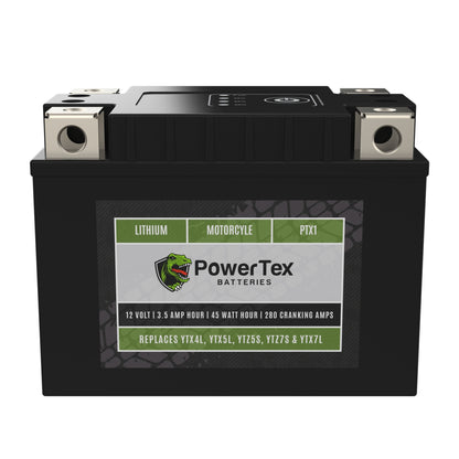 PowerTex Batteries YTX7L-BS LiFePO4 Lithium Iron Phosphate Motorcycle Battery
