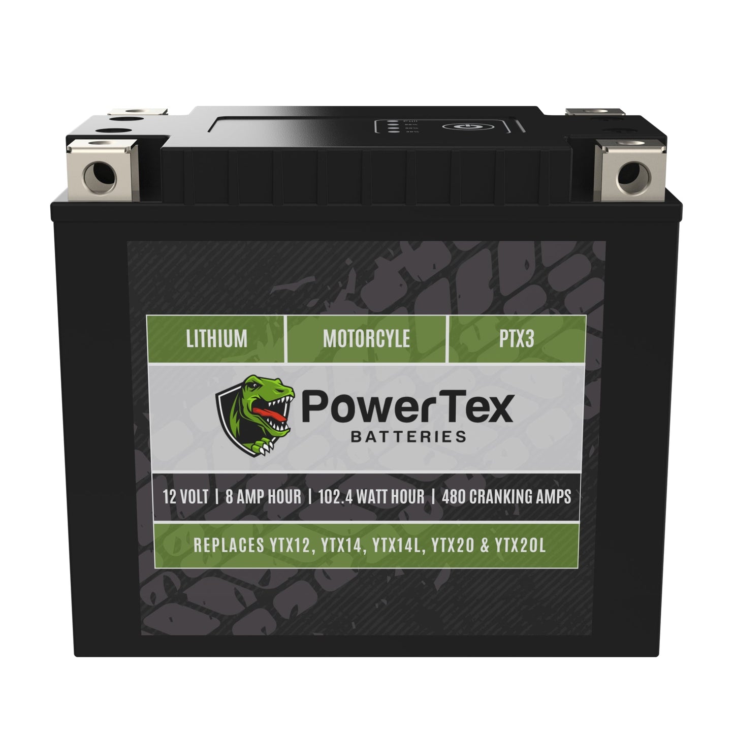 PowerTex Batteries GYZ16HL LiFePO4 Lithium Iron Phosphate Motorcycle Battery