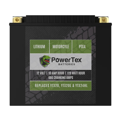 PowerTex Batteries YTX20-BS LiFePO4 Lithium Iron Phosphate Motorcycle Battery