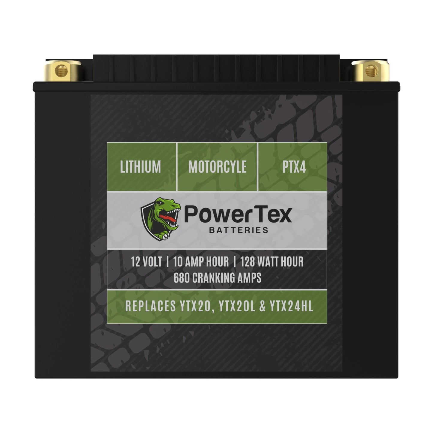 PowerTex Batteries YTX20H-BS LiFePO4 Lithium Iron Phosphate Motorcycle Battery