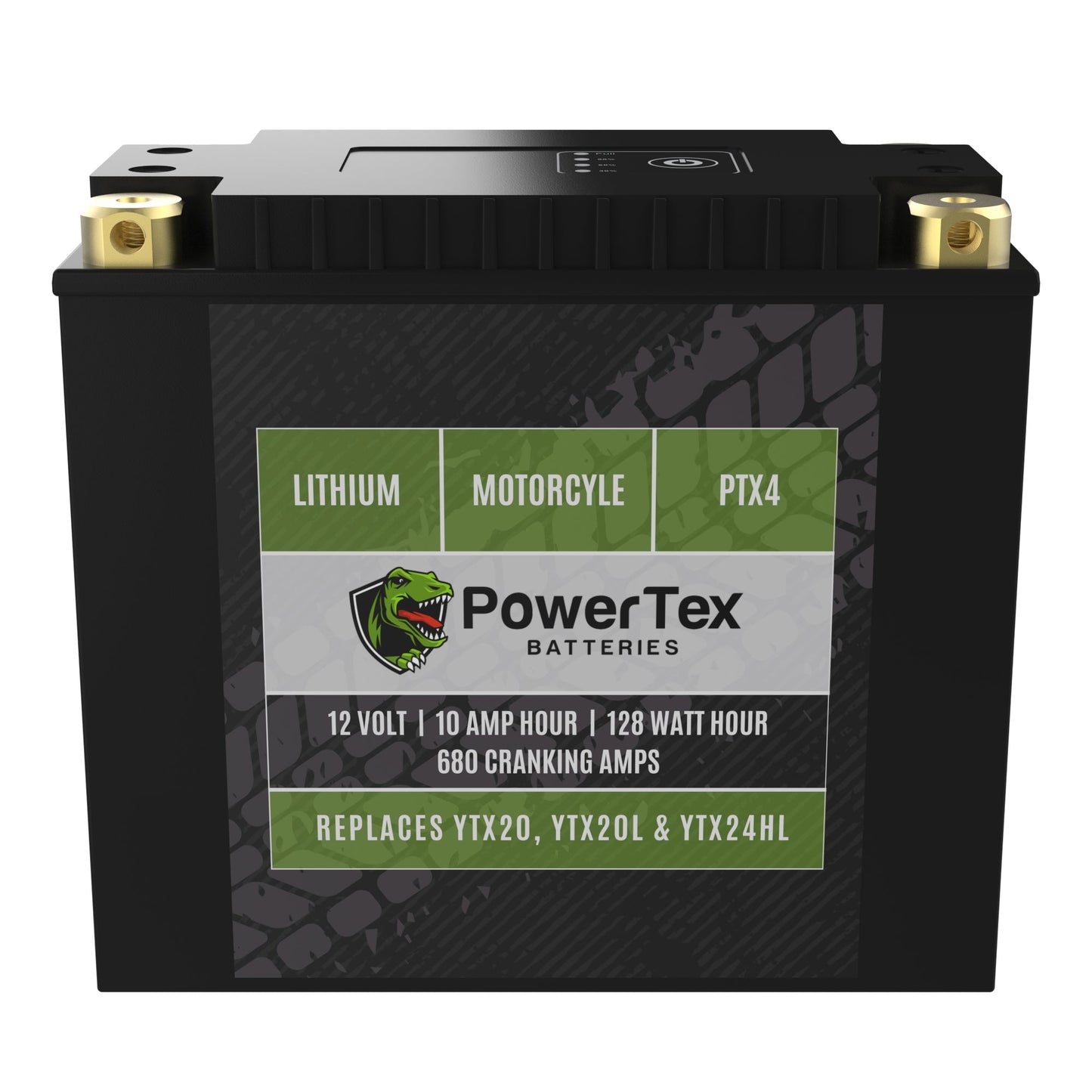 PowerTex Batteries YTX20HL-BS LiFePO4 Lithium Iron Phosphate Motorcycle Battery