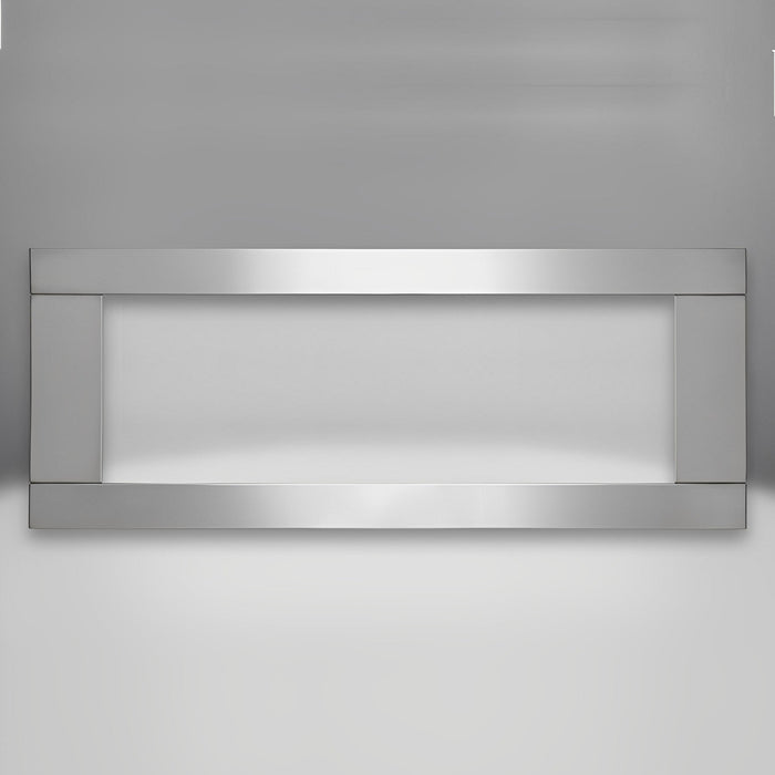 Napoleon Fireplaces Premium Brushed Stainless Steel Surround With Safety Barrier For Linear 45-Inch Direct Vent Gas Fireplaces, Napoleon, LPS45SSSB