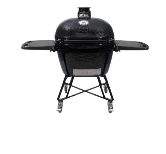 Primo Grills  Oval XL Charcoal All-In-One (Heavy-Duty Stand, Side Shelves, Ash Tool and Grate Lifter) - PGCXLC
