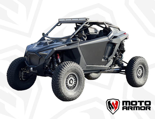 Moto Armor Polaris RZR PRO XP /Turbo R/Pro R 2 Seat Aluminum Doors (2020+) - MA-RZPRO2-BLK