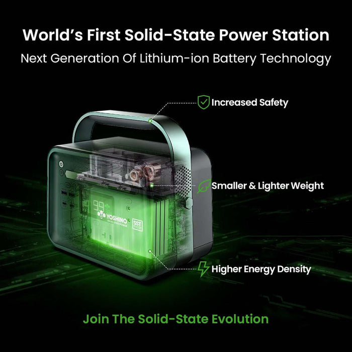 Yoshino Power B330 SST -330W | 241Wh Solid-State Portable Power Station - YP-B330 SST