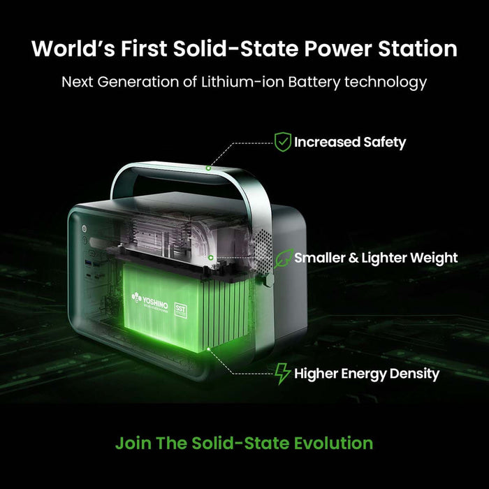 Yoshino Power B660 SST - 660W | 602Wh Solid-State Portable Power Station - YP-B660 SST