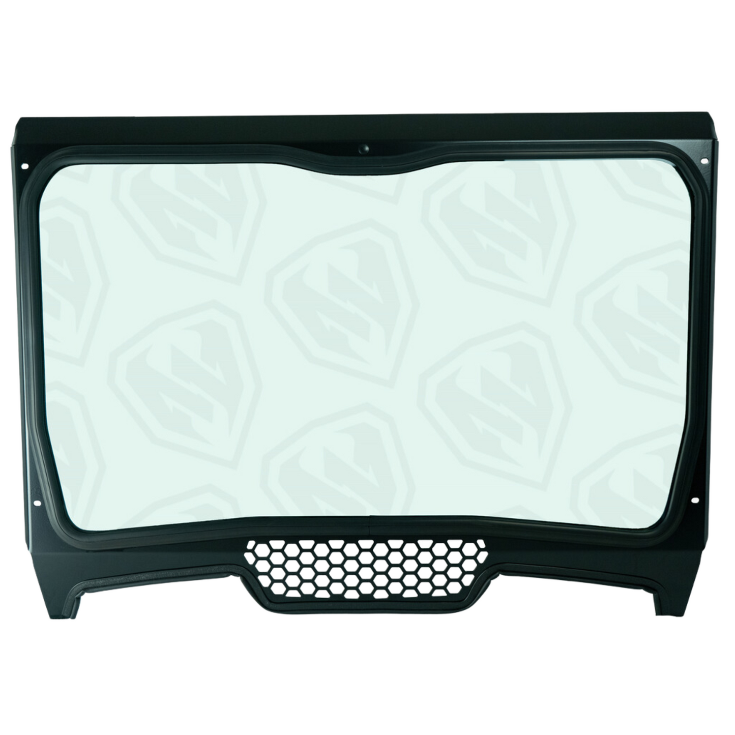 Moto Armor Polaris RZR Turbo S / XP Turbo / XP 1000 Full Glass Windshield for Voodoo Riders Cage - MA-VOODOOTURS-WS-GLS-BLK-Y