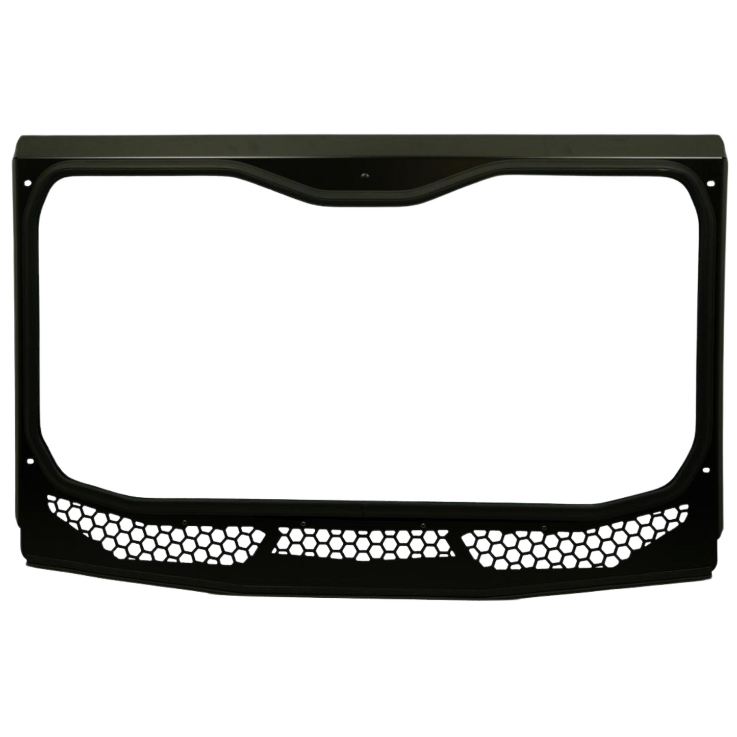 Moto Armor Kawasaki KRX Full Glass Windshield for VOODOO Cage - MA-VOODOOKRX-WS-GLS-BLK-Y