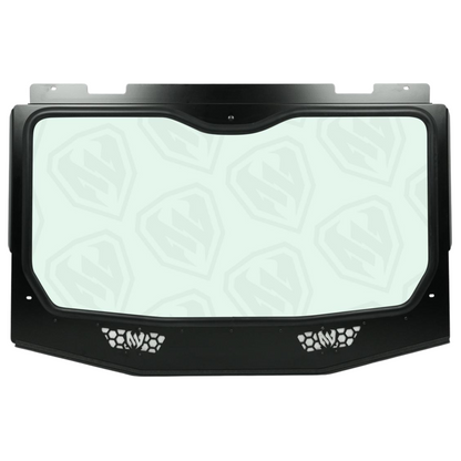 Moto Armor Polaris RZR XP 1000 Full Glass Windshield (2024+ Model Only) - MA-RZXP-WS-GLS-BLK-Y