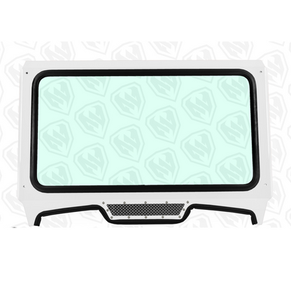 Moto Armor Polaris RZR TURBO S/ XP 1000 Glass Windshield for CAGEWRX Super Shorty Cage (2018+) - MA-CWSS19-WS-GLS-WHT-C-N