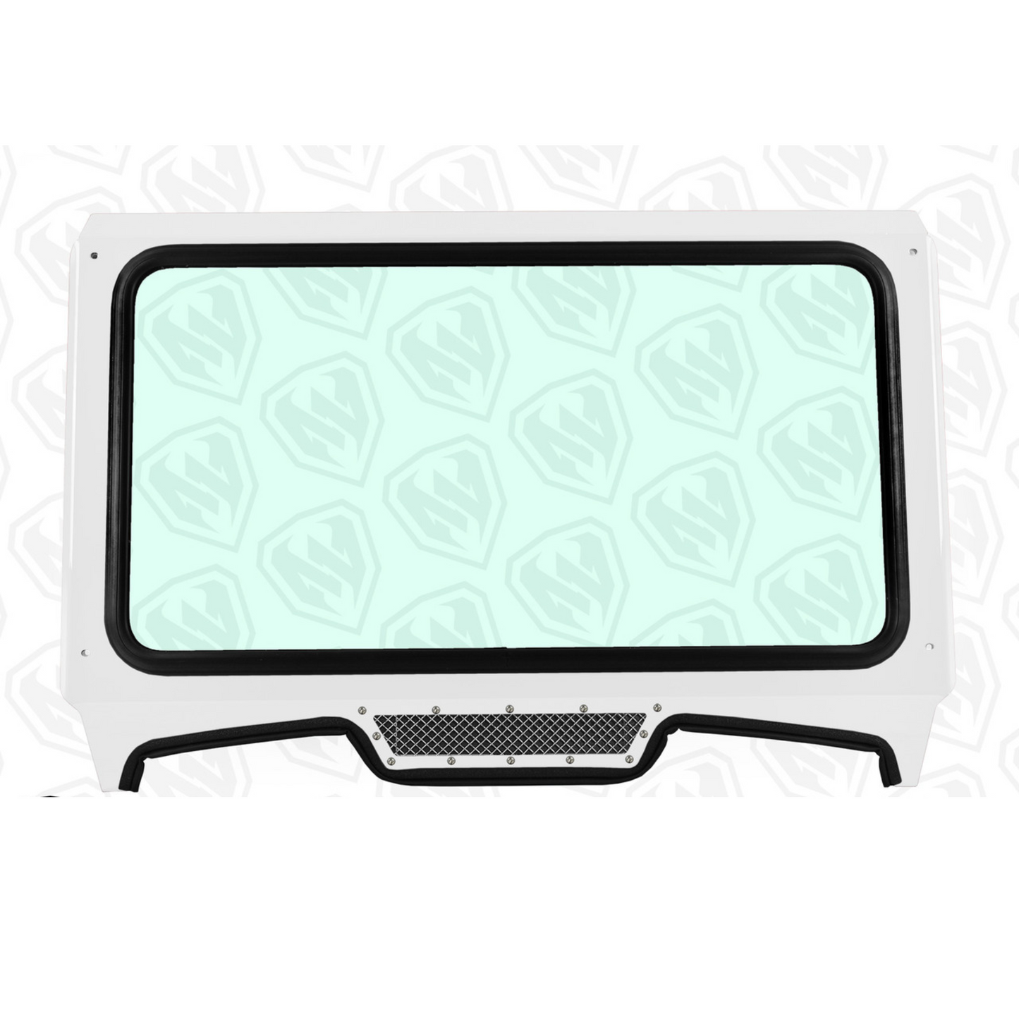 Moto Armor Polaris RZR TURBO S/ XP 1000 Glass Windshield for CAGEWRX Super Shorty Cage (2018+) - MA-CWSS19-WS-GLS-WHT-C-N