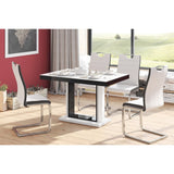 Maxima House Dining Set QUATRO with 6 chairs - HU0046-HC001W