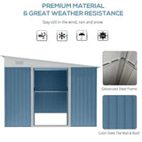 Outsunny 11.5' x 9' x 6.5' Steel Garden Storage Shed - 845-529