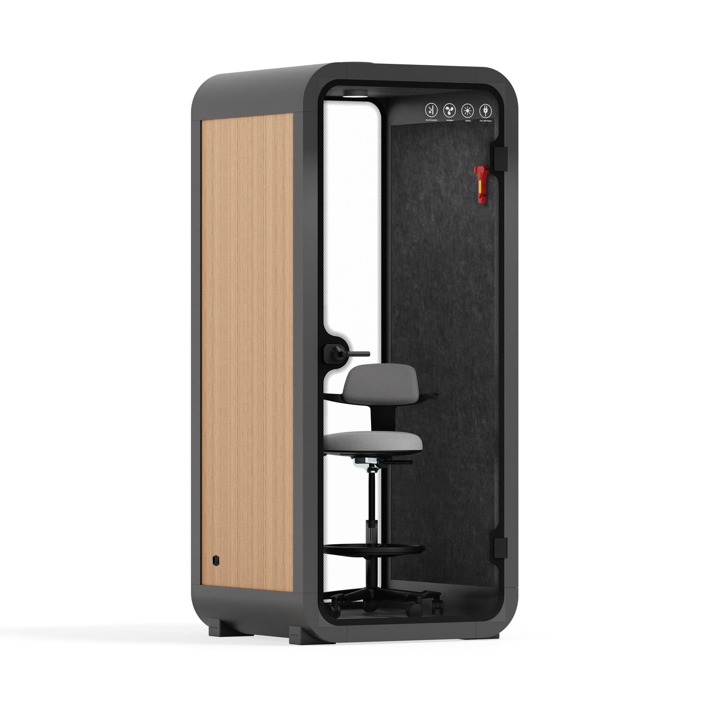 Sound Box Office Pod Quell Acoustic - S-S115-DRK-GREY-SY-01-TUL-STOL-01