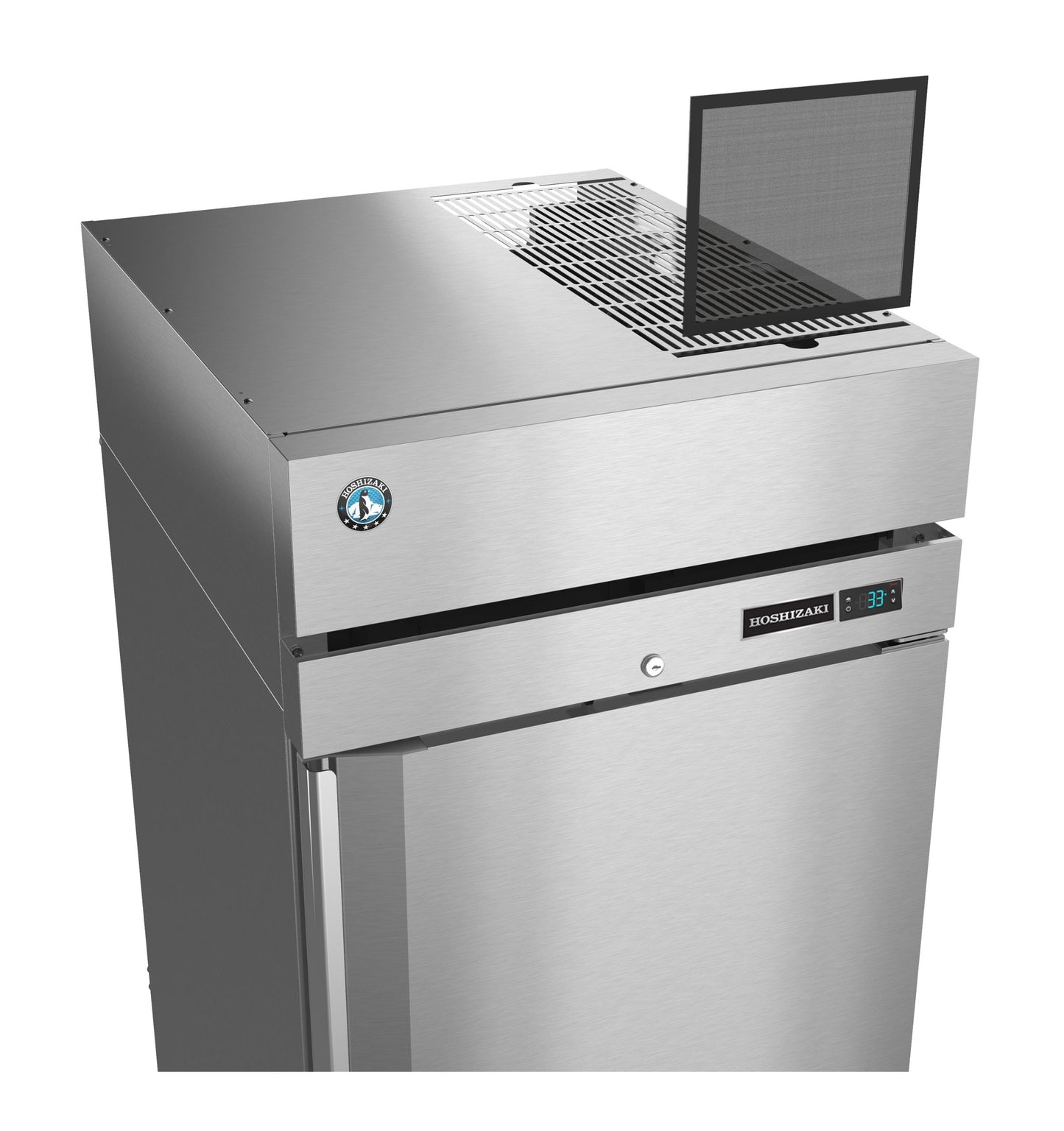 Hoshizaki F1A-HG | 28" Wide 2 Glass Door Top Mount Reach-In Freezer - F1A-HG
