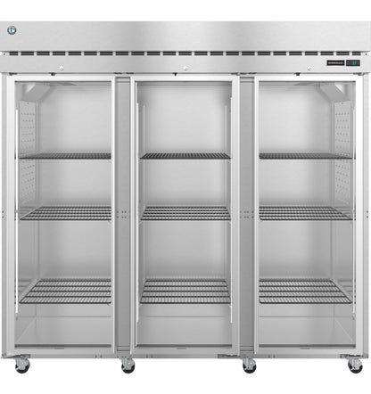 Hoshizaki R3A-FG | 83" Wide 3 Glass Door Top Mount Reach-In Refrigerator - R3A-FG