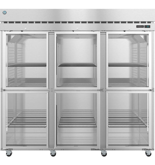 Hoshizaki R3A-HG | 83" Wide 6 Glass Door Top Mount Reach-In Refrigerator - R3A-HG