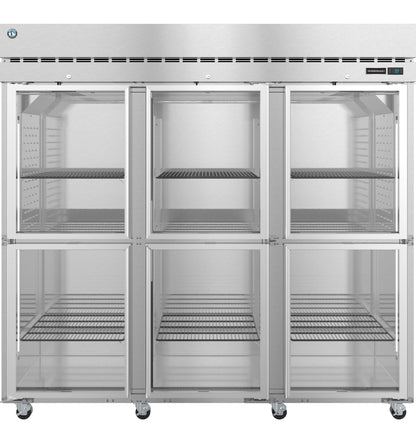 Hoshizaki R3A-HG | 83" Wide 6 Glass Door Top Mount Reach-In Refrigerator - R3A-HG