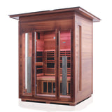 Enlighten Sauna InfraNature Rustic 3-Person Outdoor Sauna - 17377