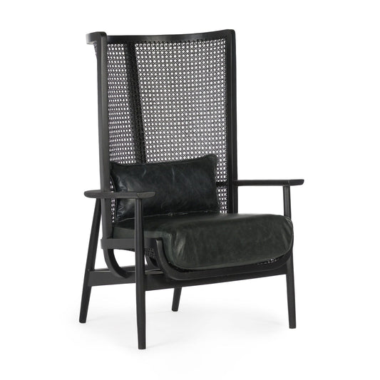 Union Home Wingman Lounge Chair - Black  - LVR00206