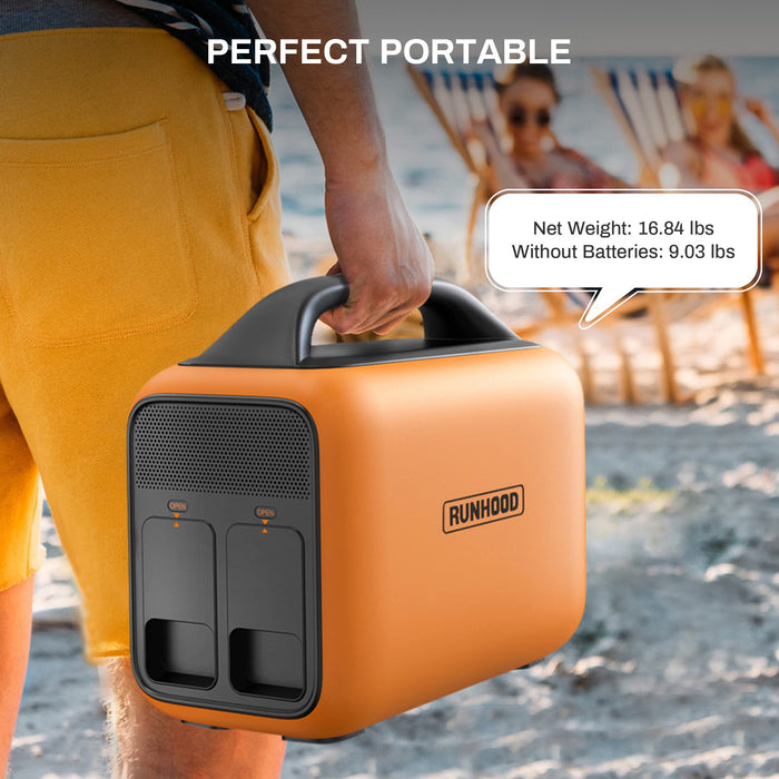 RALLYE 600 PRO 1296Wh/600W. Portable power station with 100W solar panel）PS-TSP-H4EAUS-US