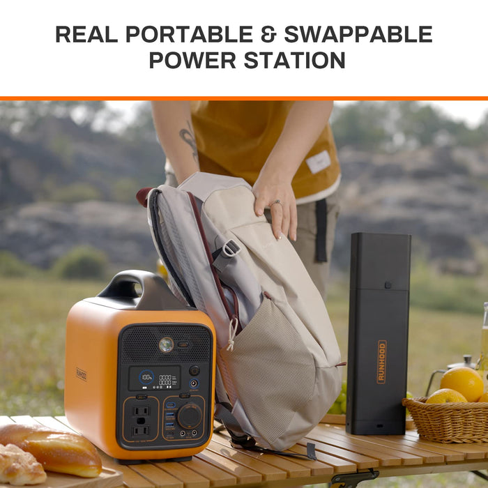 RALLYE 600 PRO 1296Wh/600W. Portable power station with 100W solar panel）PS-TSP-H4EAUS-US