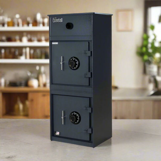 Gardall Rotary Chamber Heavy Duty Double Door Depository Safe - RC1237CC