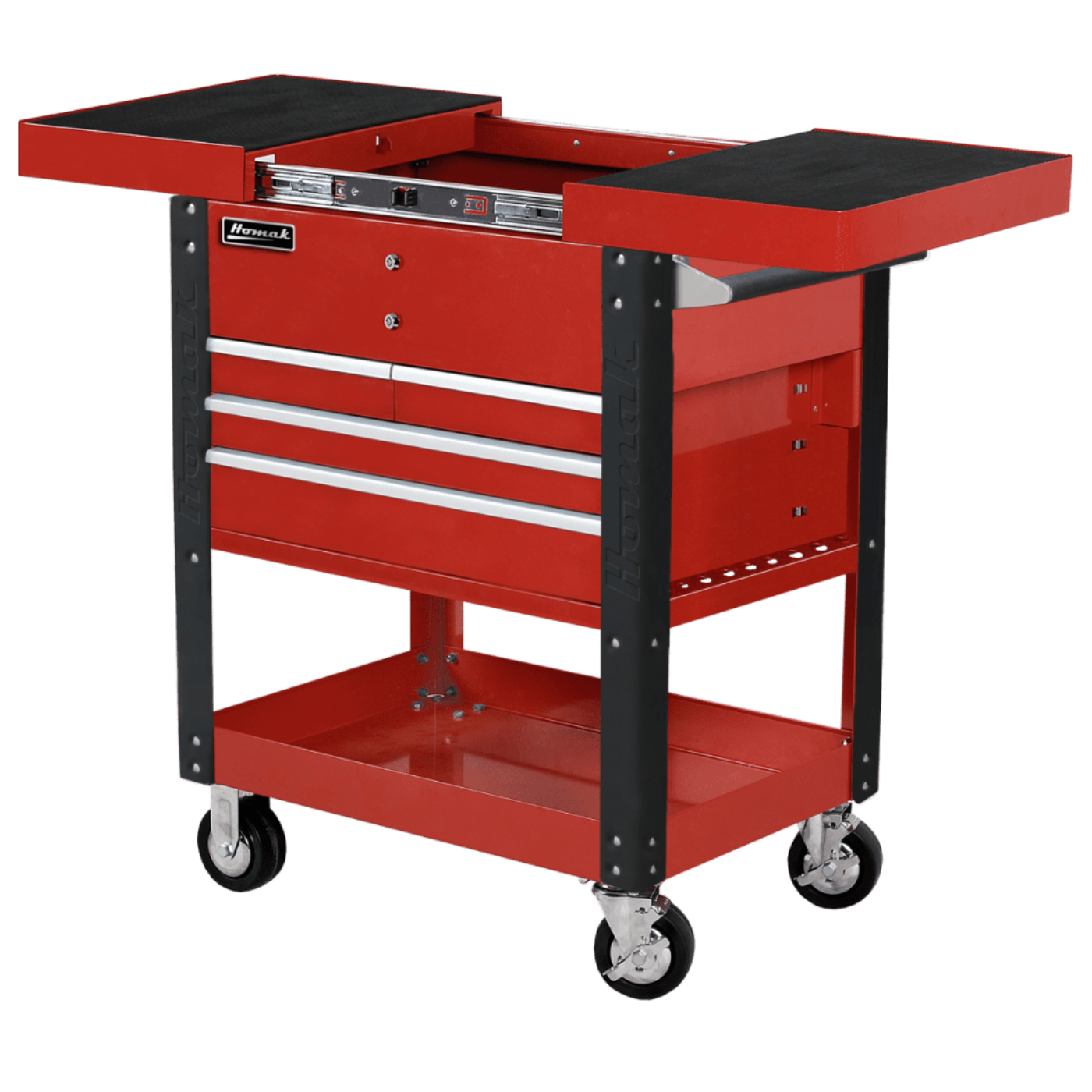 Homak  35" Pro Series 4 Drawer Slide Top Service Cart - BK06043500