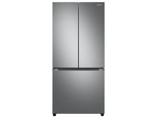 SAMSUNG 33"  25 cu. ft. Standard Depth 3-Door French Door Refrigerator with Beverage Center and Dual Ice Maker in Stainless Steel - RF25C5551SR/AA