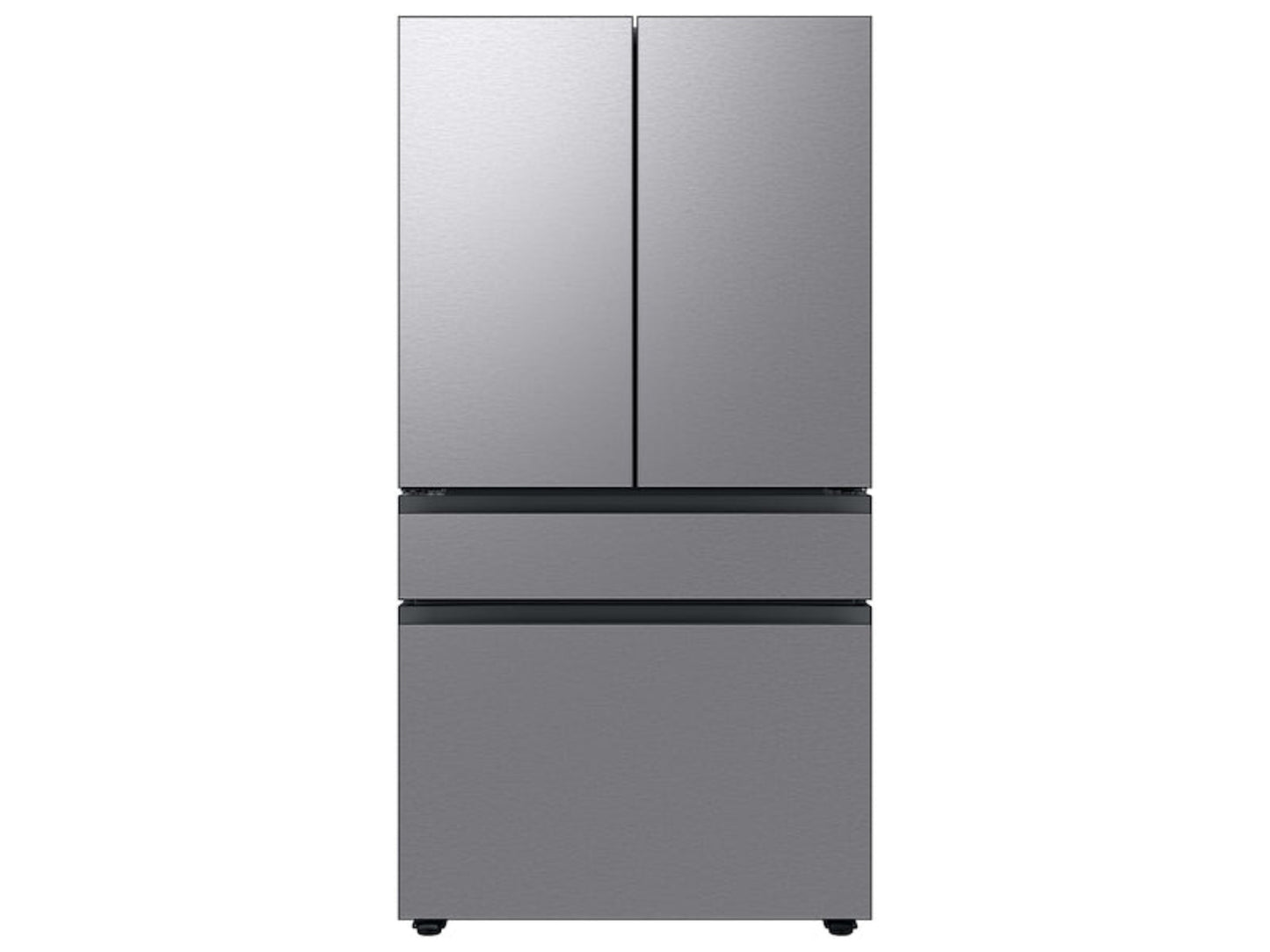 SAMSUNG Bespoke 36" 29 cu. ft. Standard Depth 4-Door French Door Smart Refrigerator with Beverage Center in Stainless Steel - RF29BB8600QLAA