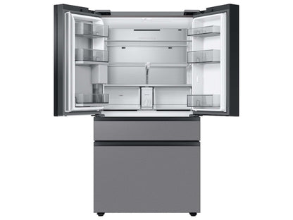 SAMSUNG Bespoke 36" 29 cu. ft. Standard Depth 4-Door French Door Smart Refrigerator with Beverage Center in Stainless Steel - RF29BB8600QLAA