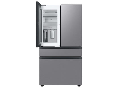 SAMSUNG Bespoke 36" 29 cu. ft. Standard Depth 4-Door French Door Smart Refrigerator with Beverage Center in Stainless Steel - RF29BB8600QLAA