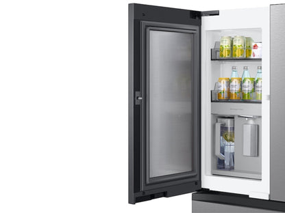 SAMSUNG Bespoke 36" 29 cu. ft. Standard Depth 4-Door French Door Smart Refrigerator with Beverage Center in Stainless Steel - RF29BB8600QLAA