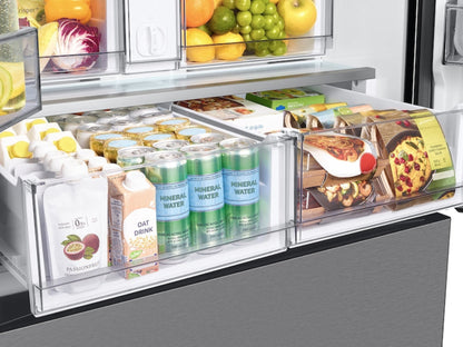 SAMSUNG Bespoke 36" 30 cu. ft. Standard Depth 3-Door French Door Smart Refrigerator in Stainless Steel with AutoFill Water Pitcher & Ice Maker - RF30BB6200QLAA