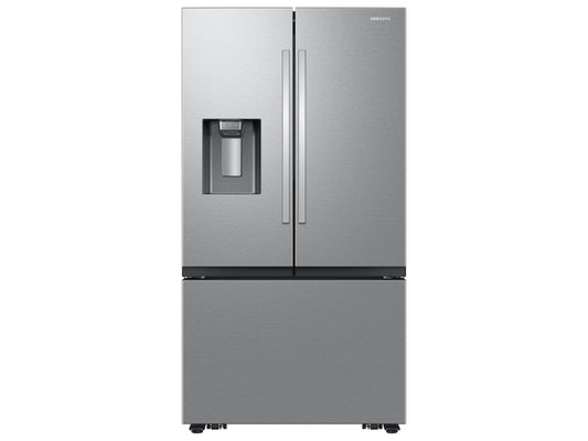 SAMSUNG 36" 31 cu. ft. Standard Depth Mega Capacity 3-Door French Door Refrigerator with Four Types of Ice in Stainless Steel - RF32CG5400SRAA